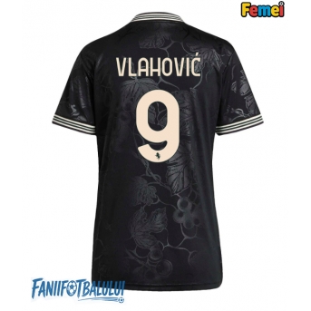 Juventus Dusan Vlahovic #9 Tricou Fotbal Replică 2025-26 Femei Treilea